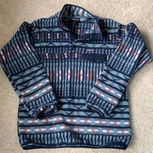 Patagonia synchilla quarter button fleece.
